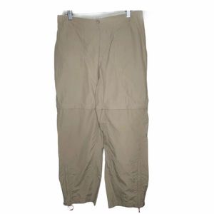 LLBean Womens Convertable Pants Size 12 Sandstone